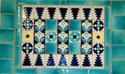 A Pool Pottery tile panel from the 1930s